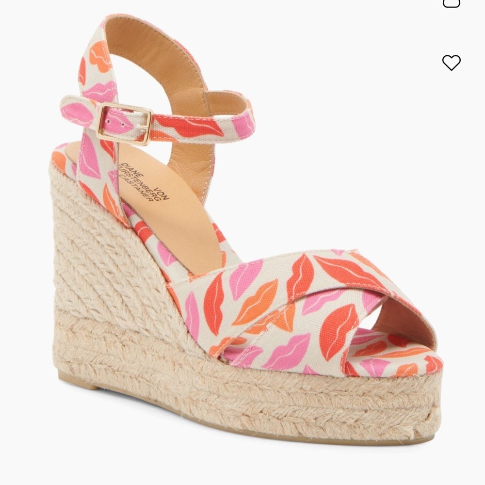 New DVF X Castaner Blaudell “kisses” Espadrilles